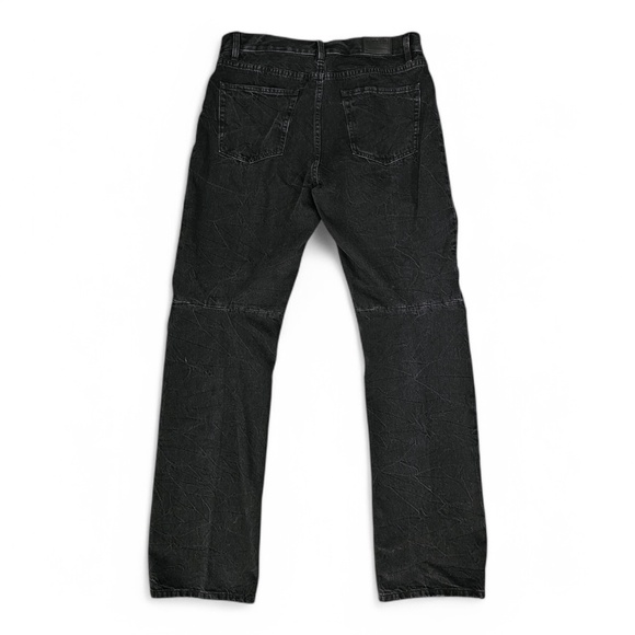 Helmut Lang Moto Jeans in black 34 006DM204 $425 - Picture 3 of 7